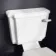 Hudson Traditional Toilet With Cotton White Seat & Pedestal Basin Set - Double Tap Hole