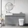 Foster Stone Grey Combination Vanity Basin and Houston Toilet 1500mm