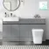Foster Stone Grey Combination Vanity Basin with Marble Top & Houston Toilet 1500mm