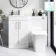 Mersey Gloss White Combination Vanity Basin and Houston Toilet 1000mm