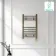 Barcelona Electric Antique Gold Straight Heated Towel Rail 650x400mm