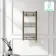 Barcelona Electric Antique Gold Straight Heated Towel Rail 800x400mm
