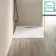 Tokyo Square Matt White Slate Texture Stone Shower Tray 900x900mm