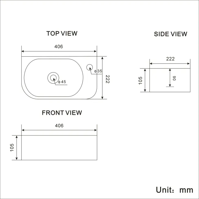Georgia Cloakroom Wall Hung Basin and Toilet Set - Left Handed