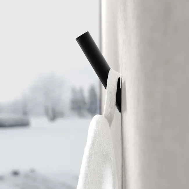 Freya Matt Black Robe Hook