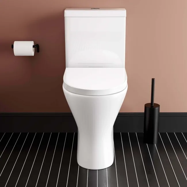 Orlando Rimless Comfort Height Close Coupled Toilet With Soft Close Seat