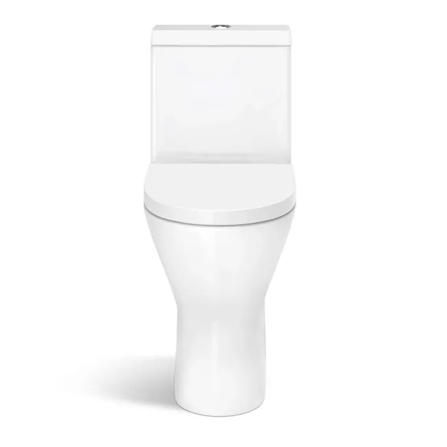 Orlando Rimless Comfort Height Close Coupled Toilet With Soft Close Seat