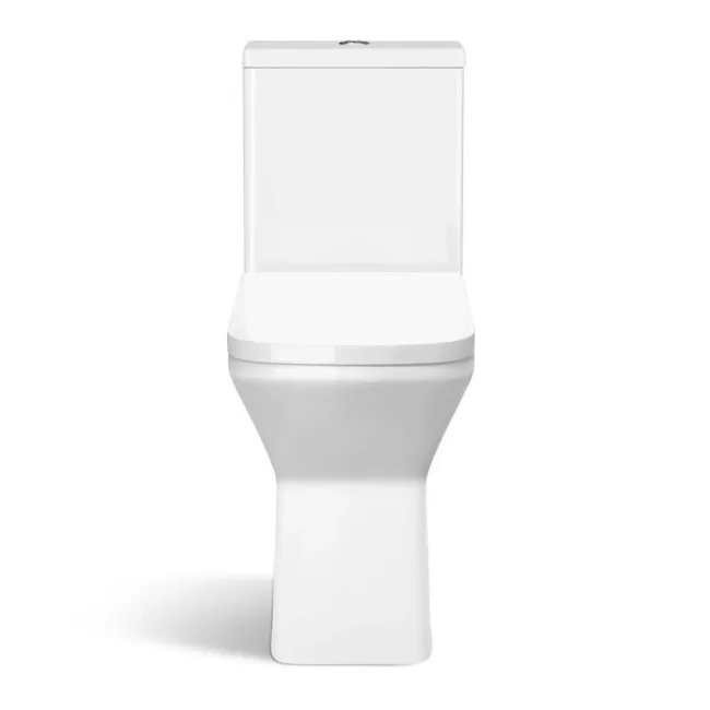 Dallas Rimless Comfort Height Close Coupled Toilet With Soft Close Seat