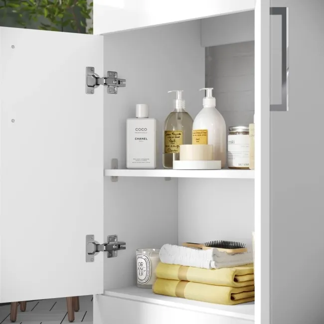 Mersey Gloss White Combination Vanity Basin and Austin Toilet 1000mm