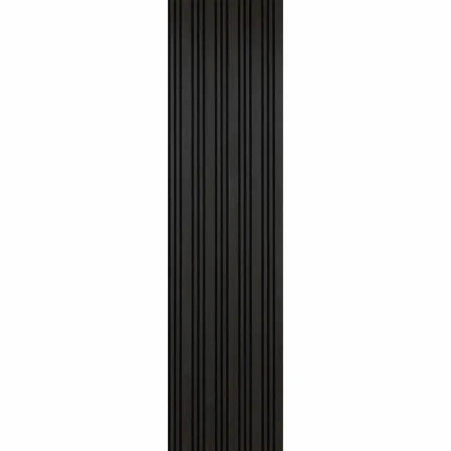 Trepanel Design® Noir Black Multi-Width Acoustic Wood Wall Panels