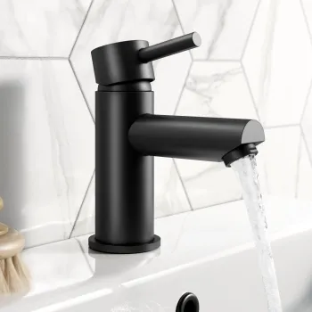 Wye Matt Black Basin Mixer Tap