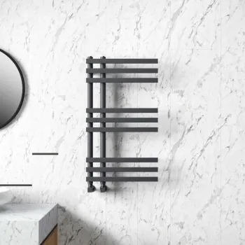 Madrid Anthracite Designer Heated Towel Rail 800x450mm