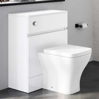 Foster Gloss White Back To Wall Unit and Atlanta Toilet