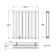Faro Matt Black Double Flat Panel Horizontal Radiator 600x560mm