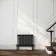 Athens Matt Black Double Column Horizontal Traditional Radiator 600x785mm