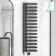 Palermo Electric Anthracite Designer Heated Towel Rail 1600x450mm