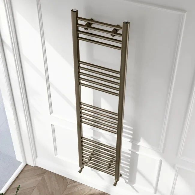 Barcelona Antique Gold Straight Heated Towel Rail 1600x400mm