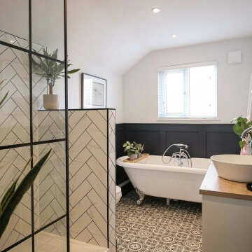 Cherwell Traditional Chrome Bath Shower Mixer Tap