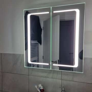 Arabella Illuminated LED Mirror Cabinet 600x600mm
