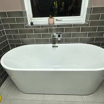 Lea Chrome Wall Mounted Bath Filler