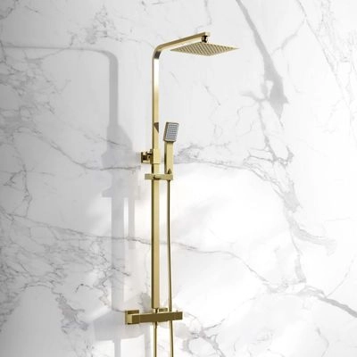 Brushed Brass Shower