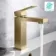 Dart Brushed Brass Basin Mixer Tap