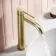 Selma Brushed Brass High Rise Basin Mixer Tap