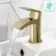 Spey Brushed Brass Cloakroom Basin Mixer Tap