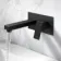 Tamar Matt Black Wall Mounted Basin Mixer Tap