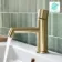 Ennis Brushed Brass Basin Mixer Tap with Knurled Detailing
