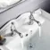 Beauly Traditional Chrome Hot & Cold Basin Taps