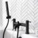 Trent Matt Black Bath Filler & Handheld Shower