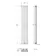 Faro White Double Flat Panel Vertical Radiator 1600x280mm