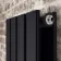 Faro Matt Black Double Flat Panel Vertical Radiator 1600x280mm