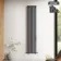 Marbella Anthracite Double Oval Panel Radiator 1800x360mm