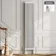 Athens White Double Column Vertical Traditional Radiator 1800x380mm