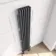 Athens Anthracite Triple Column Vertical Traditional Radiator 1800x290mm