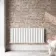 Faro White Single Flat Panel Horizontal Radiator 600x1400mm