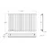 Faro Matt Black Single Flat Panel Horizontal Radiator 600x980mm