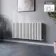 Marbella White Double Oval Panel Radiator 600x1200mm