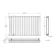 Faro Matt Black Double Flat Panel Horizontal Radiator 600x980mm