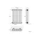 Athens Matt Black Triple Column Horizontal Traditional Radiator 600x425mm