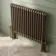 Athens Antique Gold Double Column Horizontal Traditional Radiator 600x785mm
