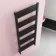 Valetta Matt Black Square Heated Towel Rail 1600x600mm