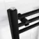 Barcelona Matt Black Straight Heated Towel Rail 800x400mm
