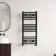 Naples Premium Matt Black Straight Heated Towel Rail 1000x450mm