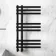 Madrid Matt Black Designer Heated Towel Rail 800x450mm