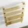 Santorini Brushed Brass Flat Panel Heated Towel Rail 1000x450mm