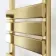 Santorini Brushed Brass Flat Panel Heated Towel Rail 800x600mm