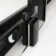Hamburg Matt Black Easy Clean 8mm Sliding Shower Door 1100mm - Easy Fix Feature